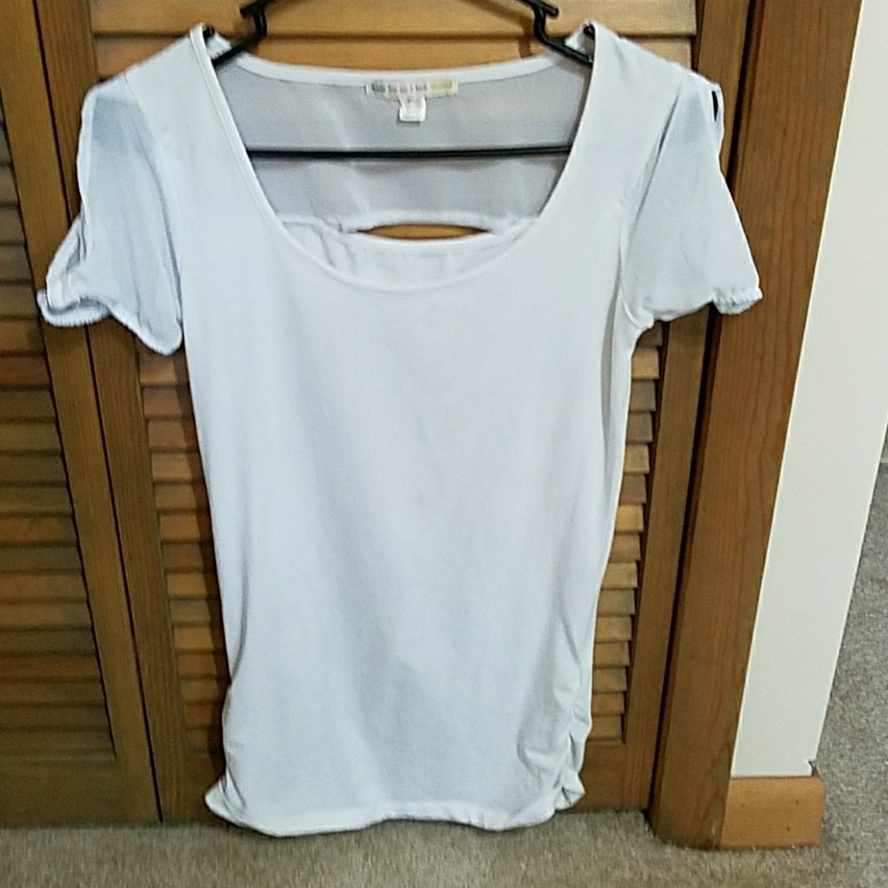 White sheer top